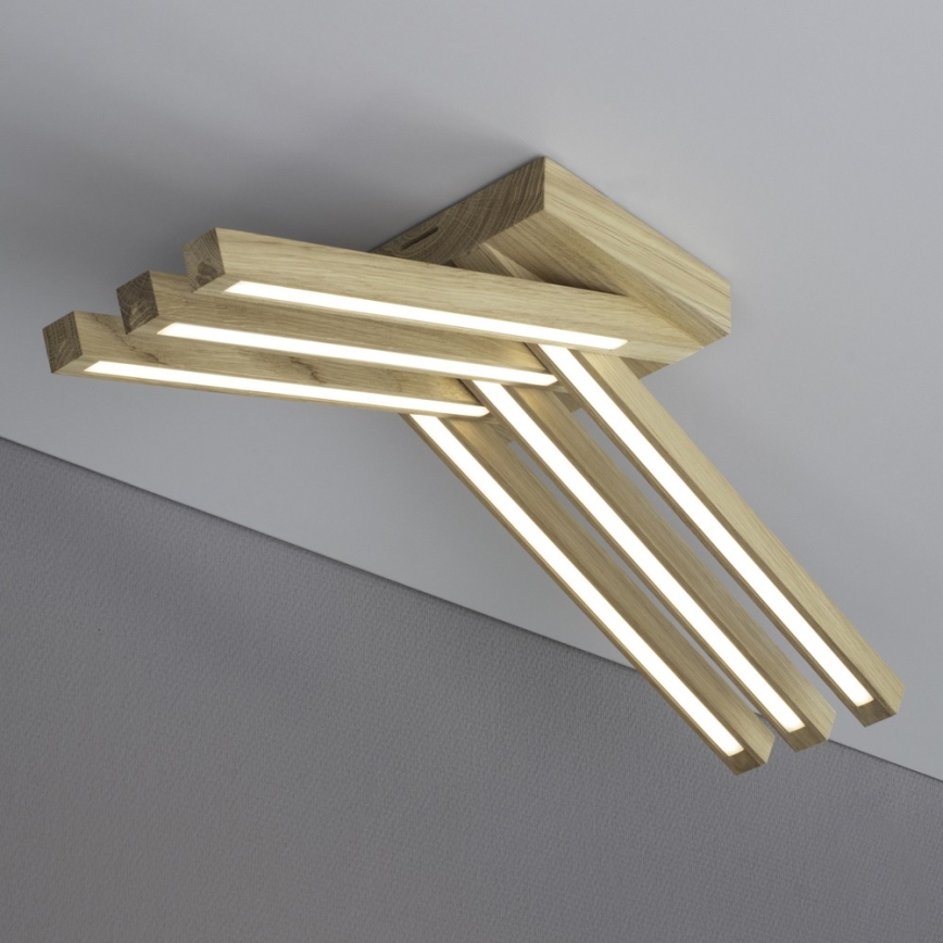 LED Surface-mounted chandelier LINUS 6xLED/4,5W/230V matte oak