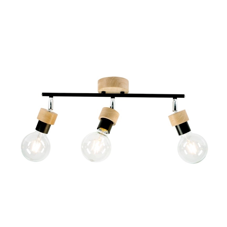 Spotlight MARJOLAINE 3xE27/25W/230V oak - FSC certified