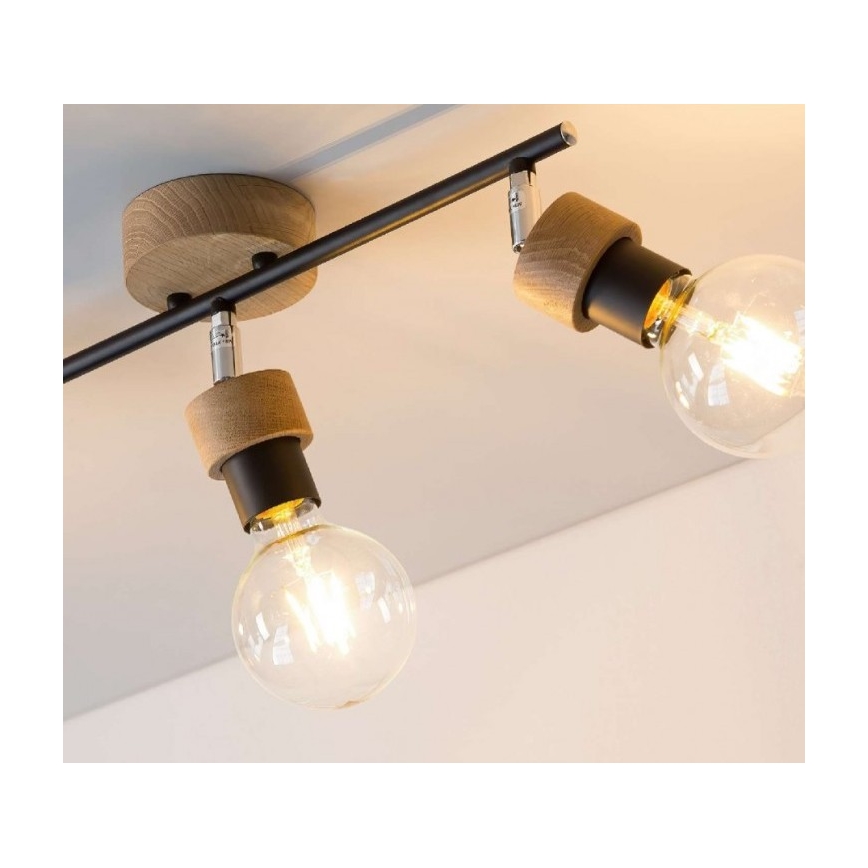 Spotlight MARJOLAINE 3xE27/25W/230V oak - FSC certified