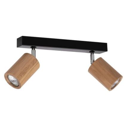 LED Ceiling spotlight MATTI 2xGU10/5W/230V oak - FSC certified