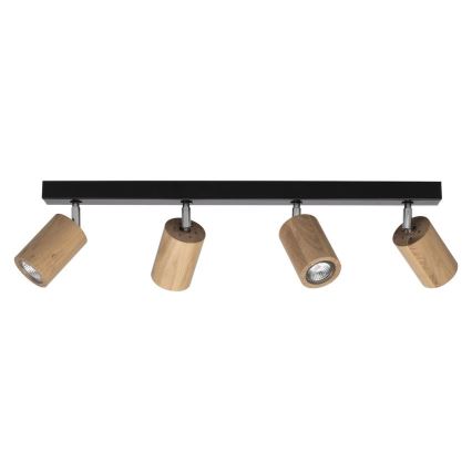 LED Ceiling spotlight MATTI 4xGU10/5W/230V oak - FSC certified