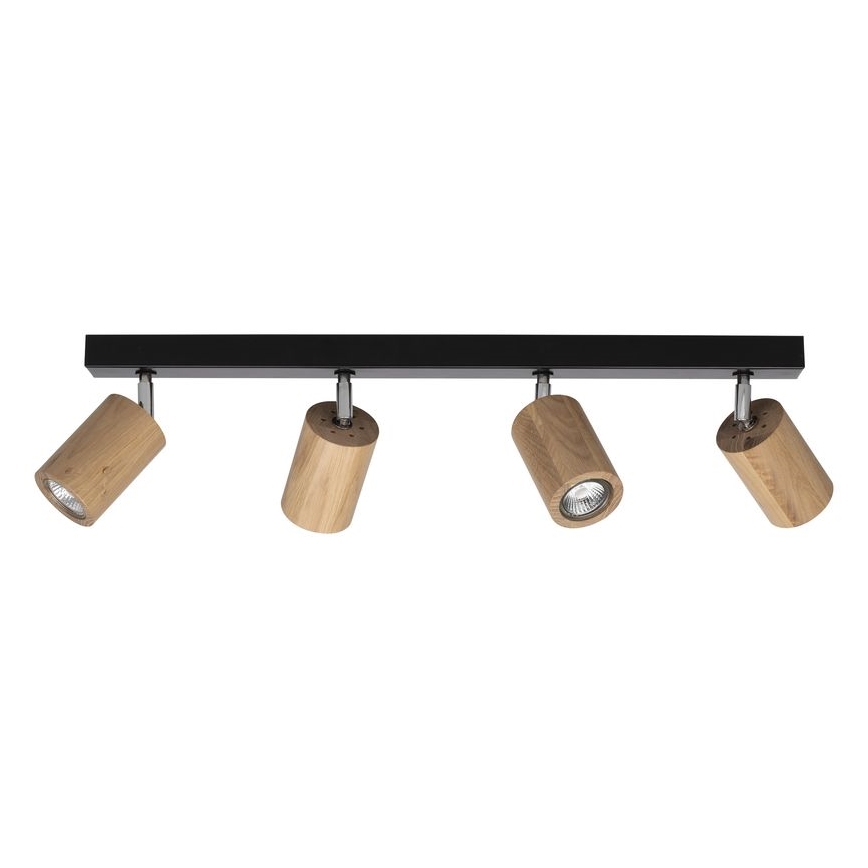LED Ceiling spotlight MATTI 4xGU10/5W/230V oak - FSC certified
