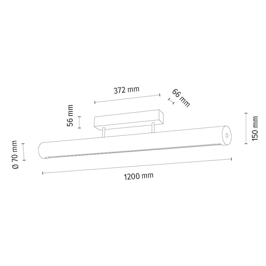 LED Dimmable ceiling light CONOR LED/34,5W/230V oak – FSC certified