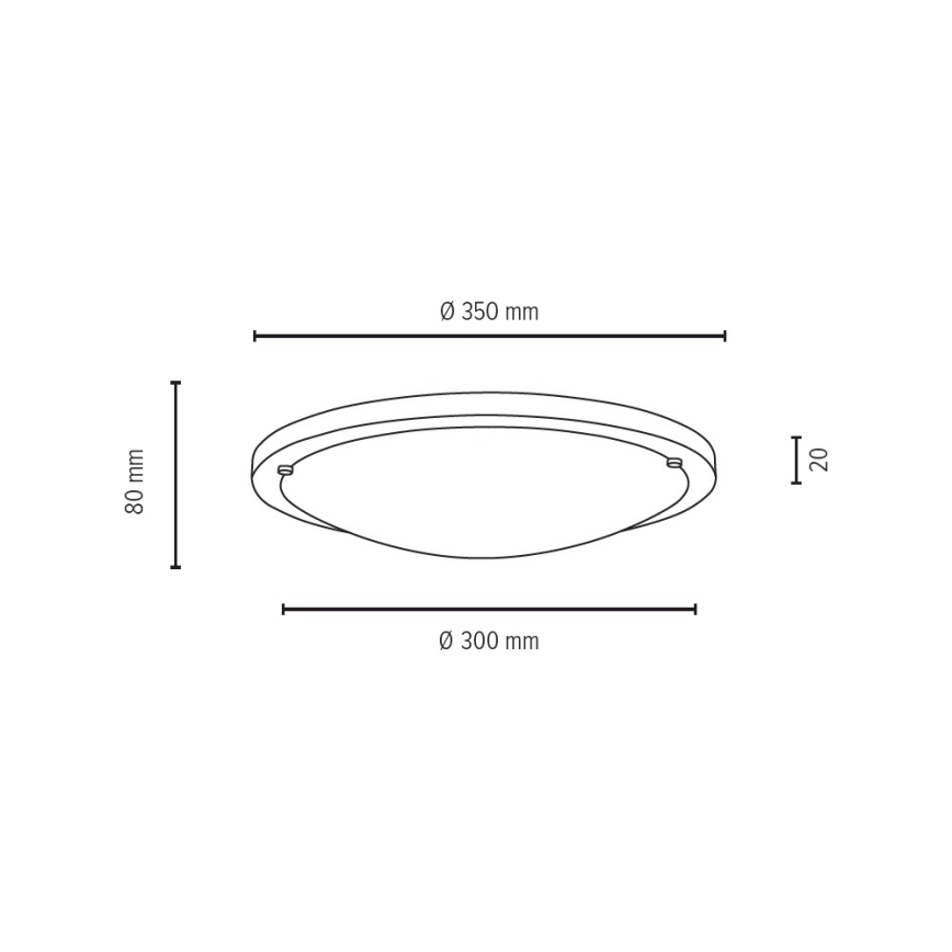 Ceiling light FRIDA 2xE27/40W/230V oak - FSC certified