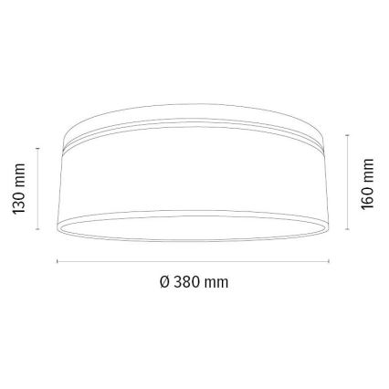 Ceiling light BOHO 2xE27/25W/230V d. 38 cm oak