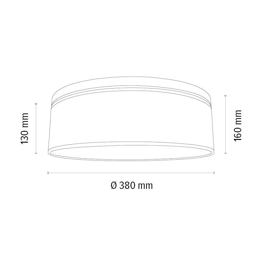 Ceiling light BOHO 2xE27/25W/230V d. 38 cm oak