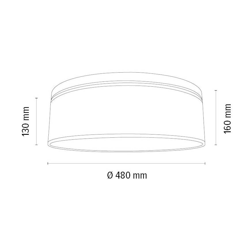 Ceiling light BOHO 3xE27/25W/230V d. 48 cm oak – FSC certified