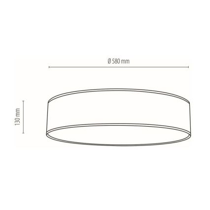 Ceiling light BOHO 4xE27/25W/230V d. 58 cm white