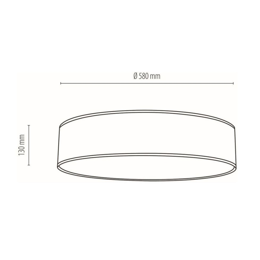 Ceiling light BOHO 4xE27/25W/230V d. 58 cm white