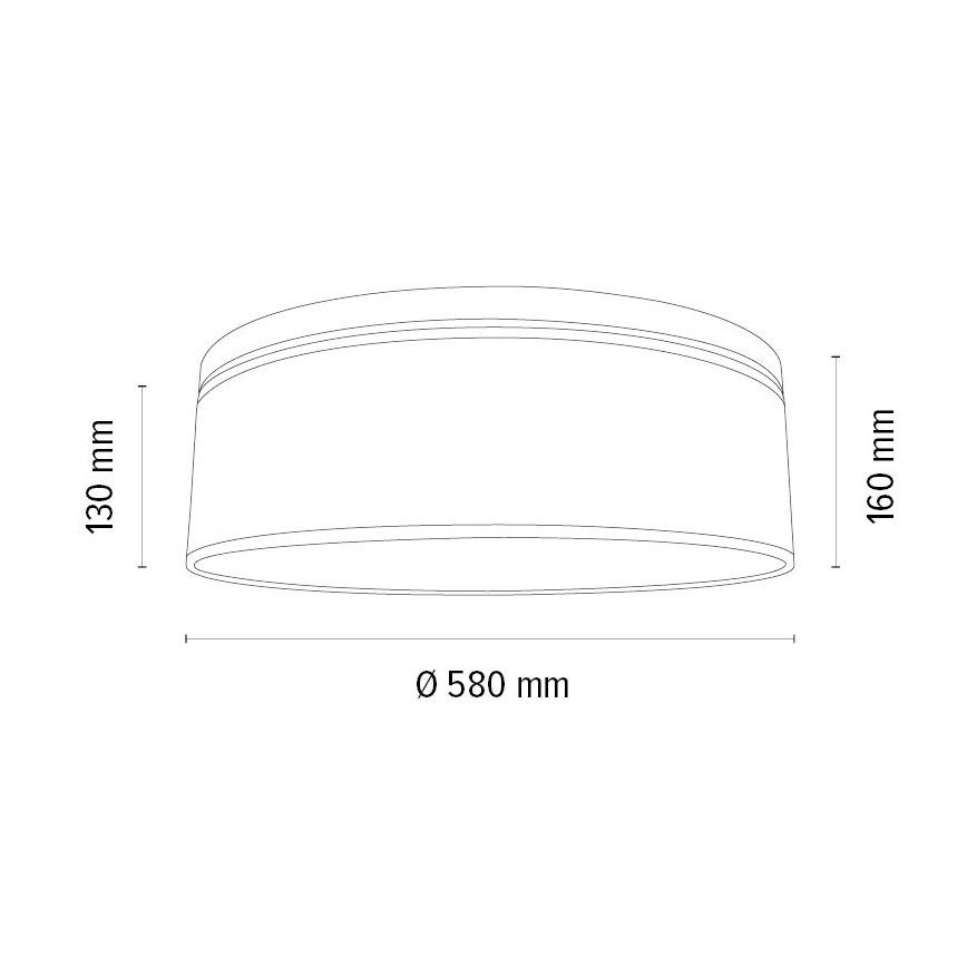 Ceiling light BOHO 3xE27/25W/230V d. 58 cm oak – FSC certified