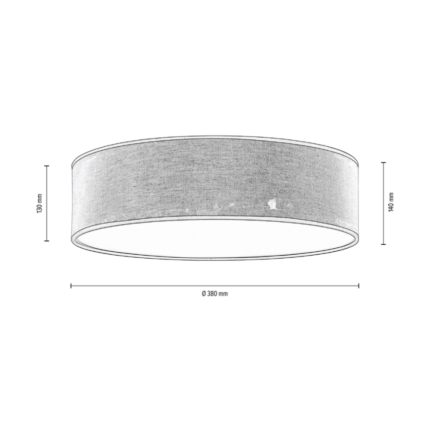 Ceiling light NEGRO 3xE27/25W/230V 38 cm