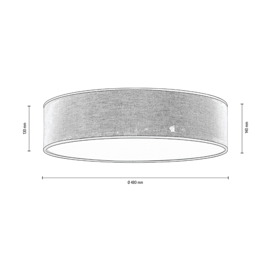 Ceiling light NEGRO 4xE27/25W/230V 48 cm