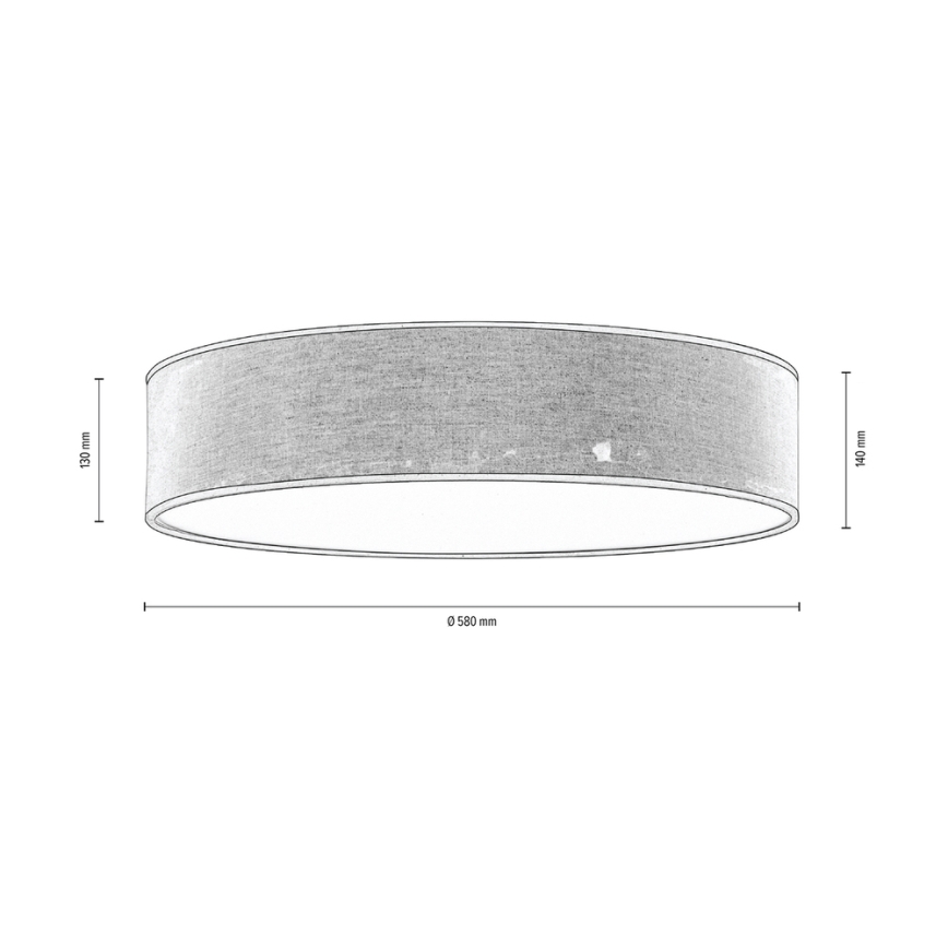 Ceiling light NEGRO 4xE27/25W/230V 58 cm