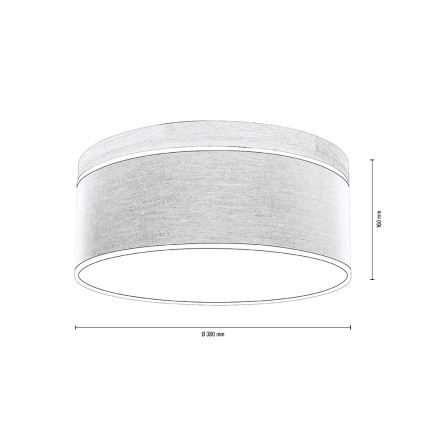 Ceiling light BOHO 2xE27/25W/230V d. 38 cm oak