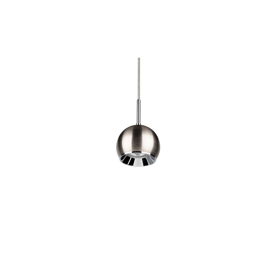 LED Chandelier on a string BALL WOOD 1xGU10/5W/230V matte oak - FSC certified