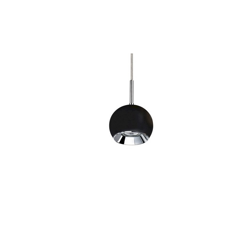 LED Chandelier on a string BALL WOOD 1xGU10/5W/230V matte oak - FSC certified
