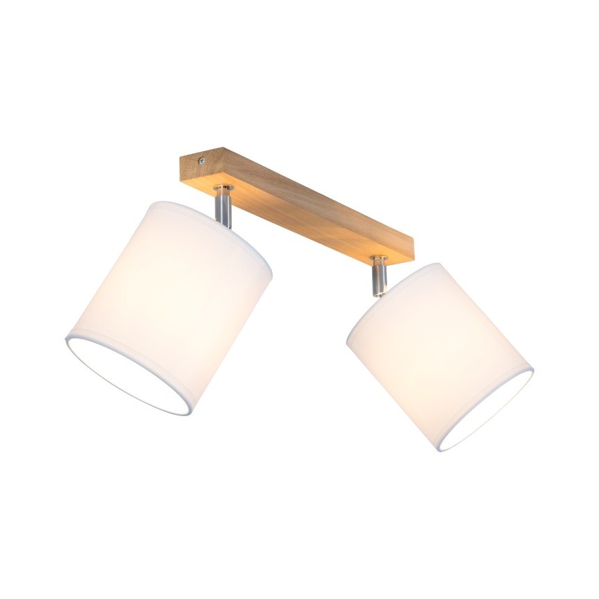 Spotlight APRILLIA 2xE27/25W/230V oak white - FSC certified