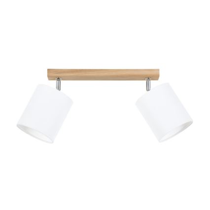 Spotlight APRILLIA 2xE27/25W/230V oak white - FSC certified