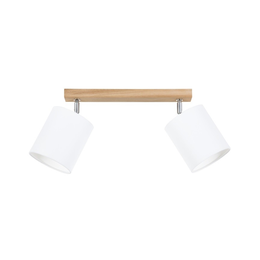 Spotlight APRILLIA 2xE27/25W/230V oak white - FSC certified