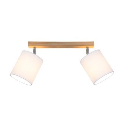 Spotlight APRILLIA 2xE27/25W/230V oak white - FSC certified