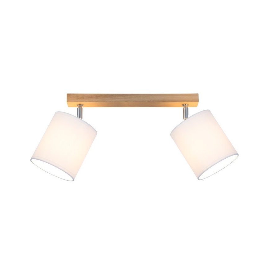 Spotlight APRILLIA 2xE27/25W/230V oak white - FSC certified