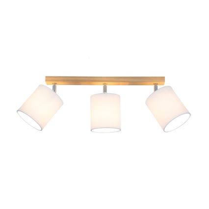 Spotlight APRILLIA 3xE27/25W/230V oak white - FSC certified