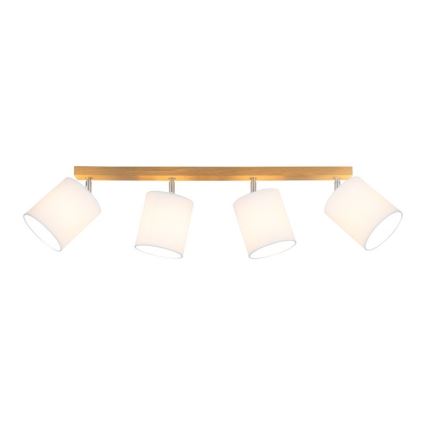 Spotlight APRILLIA 4xE27/25W/230V oak white - FSC certified