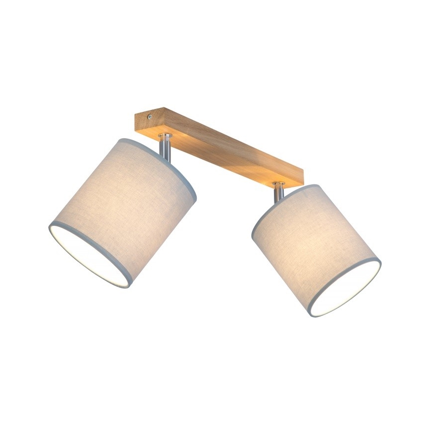 Spotlight APRILLIA 2xE27/25W/230V oak grey - FSC certified