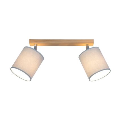 Spotlight APRILLIA 2xE27/25W/230V oak grey - FSC certified