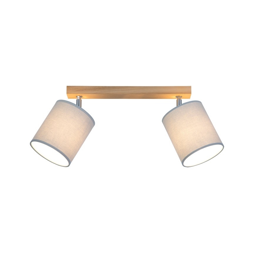 Spotlight APRILLIA 2xE27/25W/230V oak grey - FSC certified