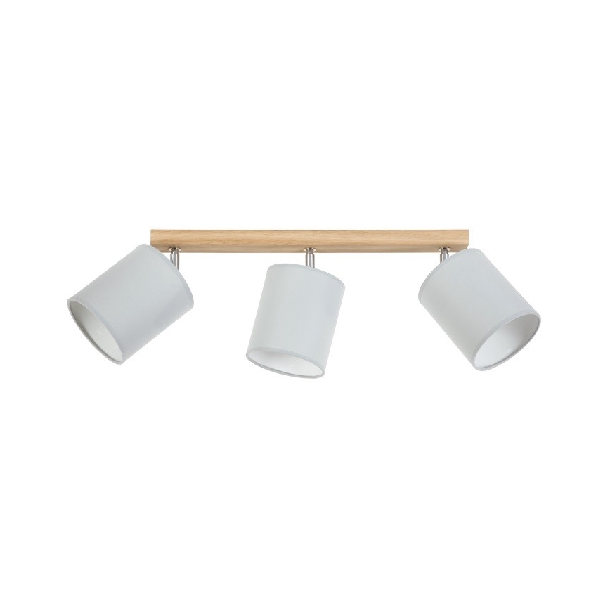 Spotlight APRILLIA 3xE27/25W/230V oak grey - FSC certified