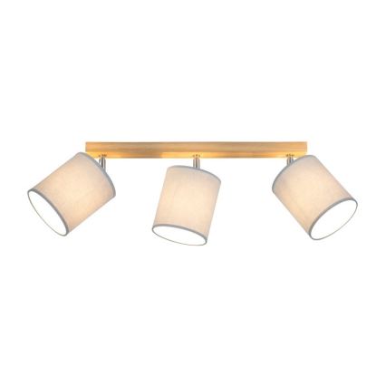 Spotlight APRILLIA 3xE27/25W/230V oak grey - FSC certified