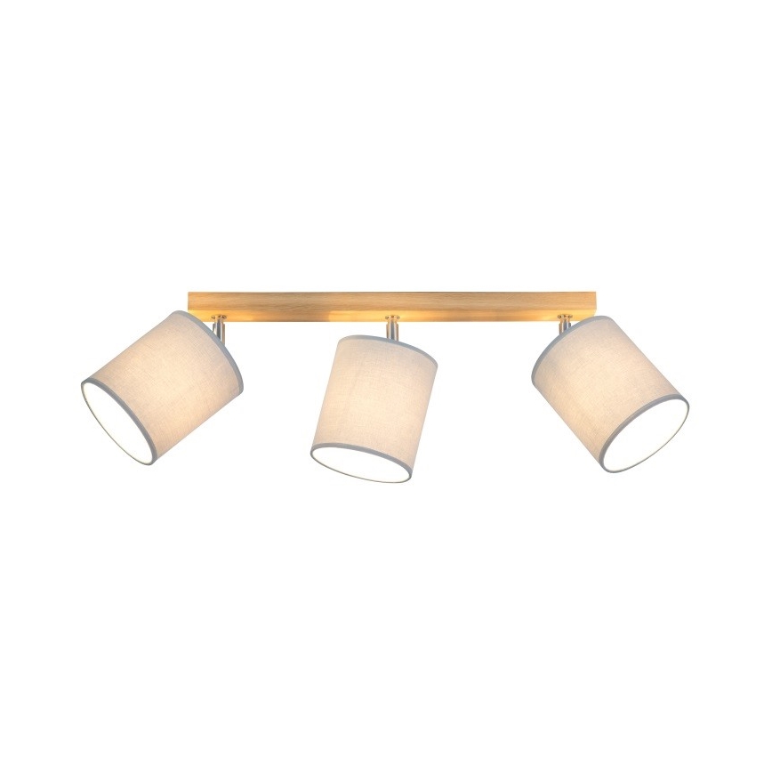 Spotlight APRILLIA 3xE27/25W/230V oak grey - FSC certified