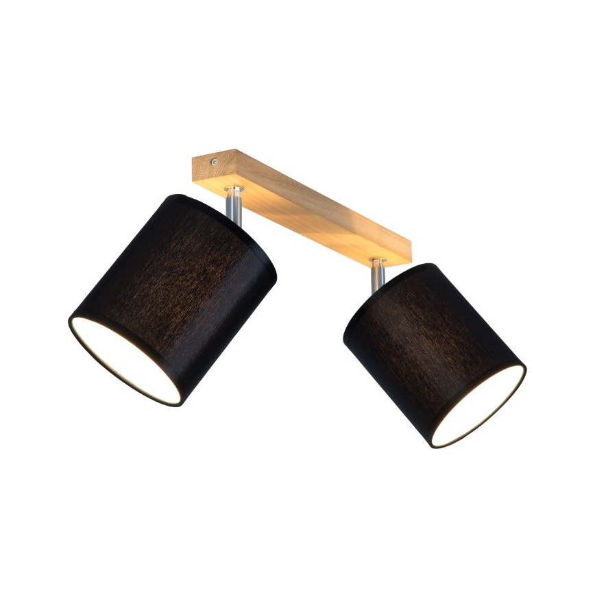 Spotlight APRILLIA 2xE27/25W/230V oak black - FSC certified