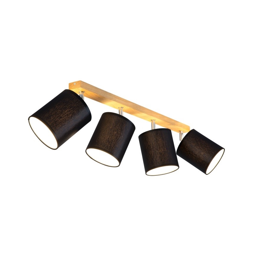 Spotlight APRILLIA 4xE27/25W/230V oak black - FSC certified