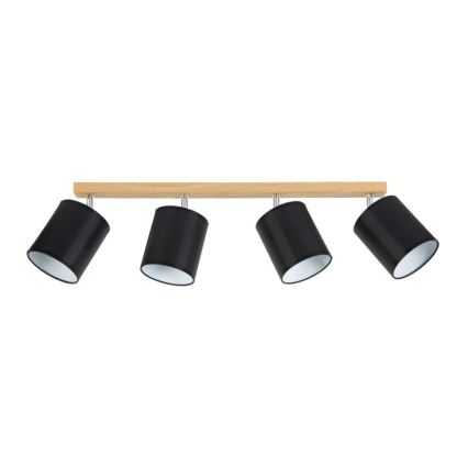 Spotlight APRILLIA 4xE27/25W/230V oak black - FSC certified