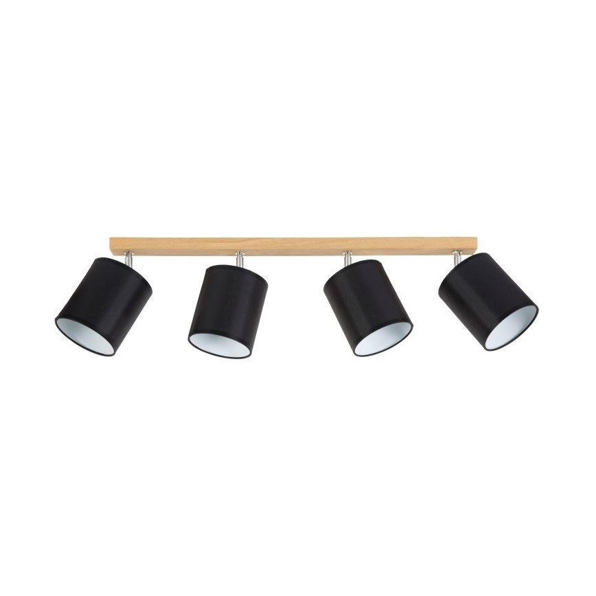 Spotlight APRILLIA 4xE27/25W/230V oak black - FSC certified