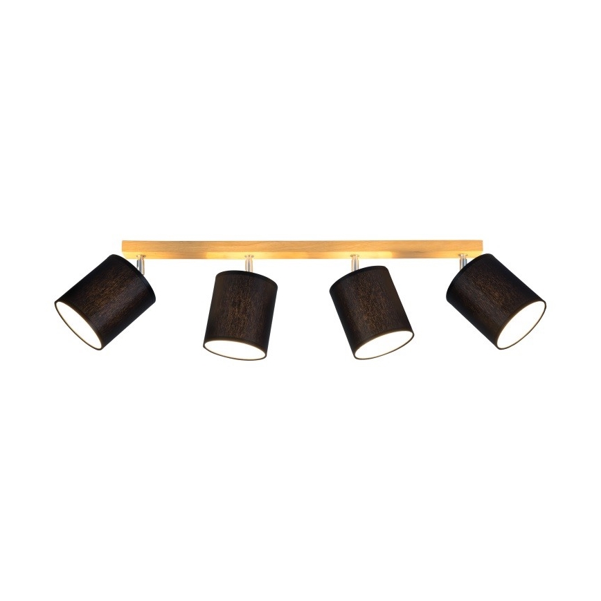 Spotlight APRILLIA 4xE27/25W/230V oak black - FSC certified