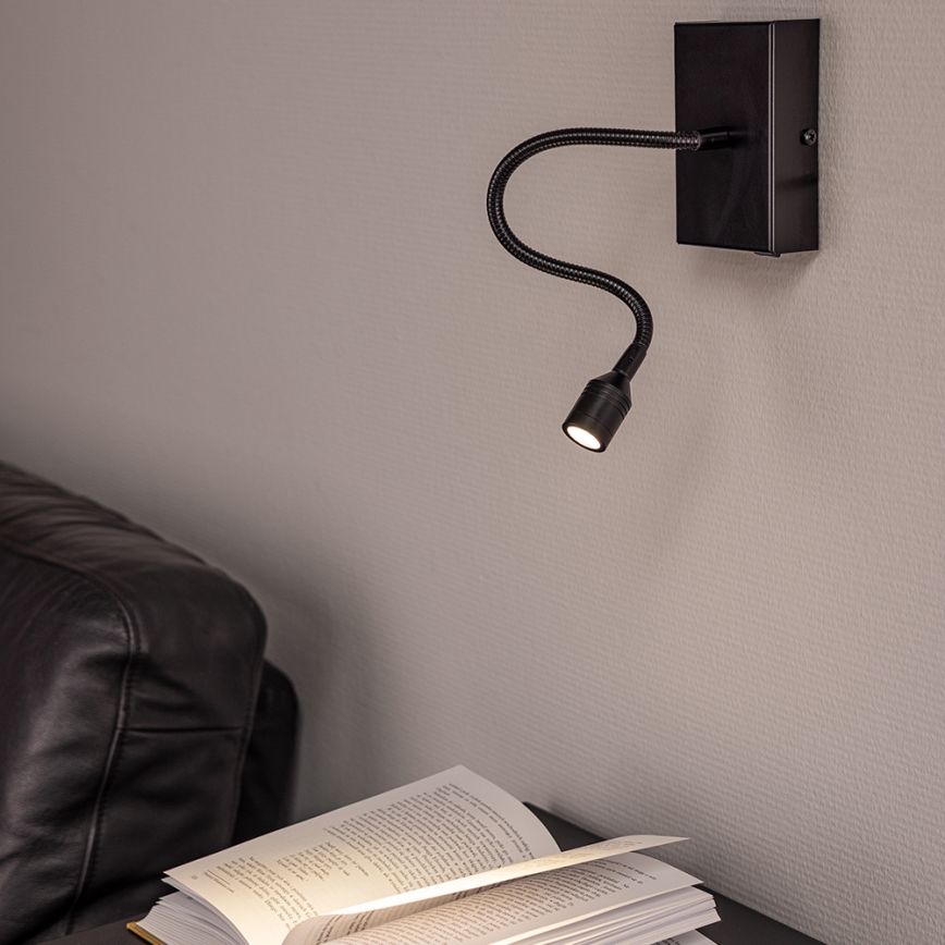 LED Wall light LECTOR LED/2,5W/230V black