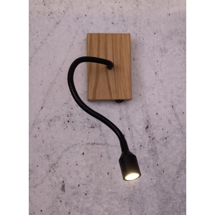 Wall light LECTOR LED/2,5W/230V oak – FSC certified