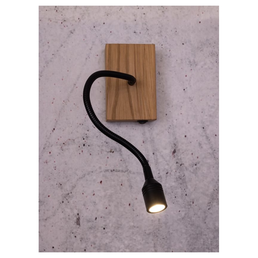 Wall light LECTOR LED/2,5W/230V oak – FSC certified