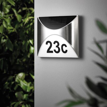 LED Solar house number LED/3x0,1W/2,4V IP44