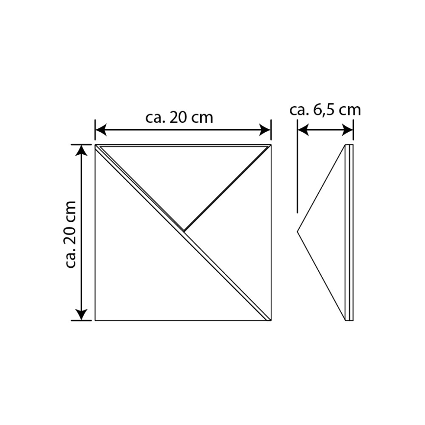 LED Solar house number LED/3x0,1W/2,4V IP44