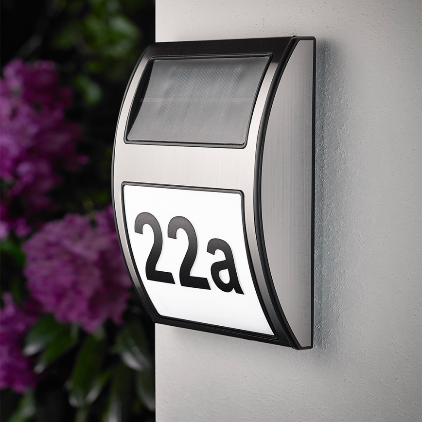 LED Solar house number LED/3x0,1W/2,4V IP44