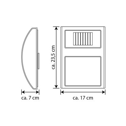 LED Solar house number LED/3x0,1W/2,4V IP44