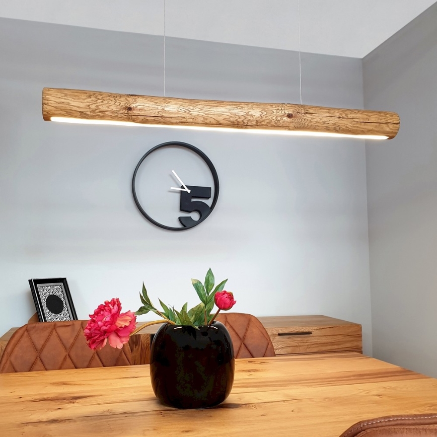 LED Dimmable chandelier on a string LUCAS LED/25,5W/230V pine