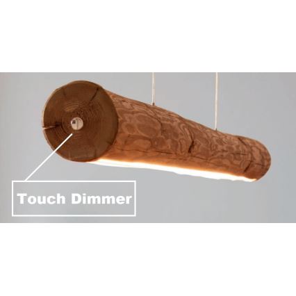 LED Dimmable chandelier on a string LUCAS LED/25,5W/230V pine