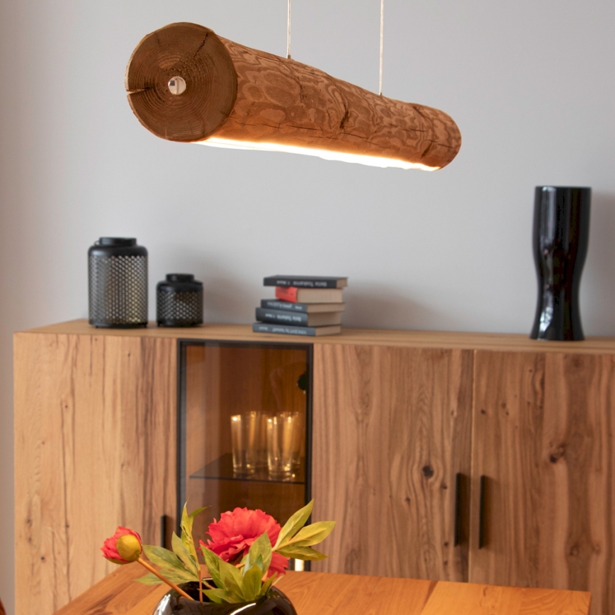 LED Dimmable chandelier on a string LUCAS LED/33W/230V pine