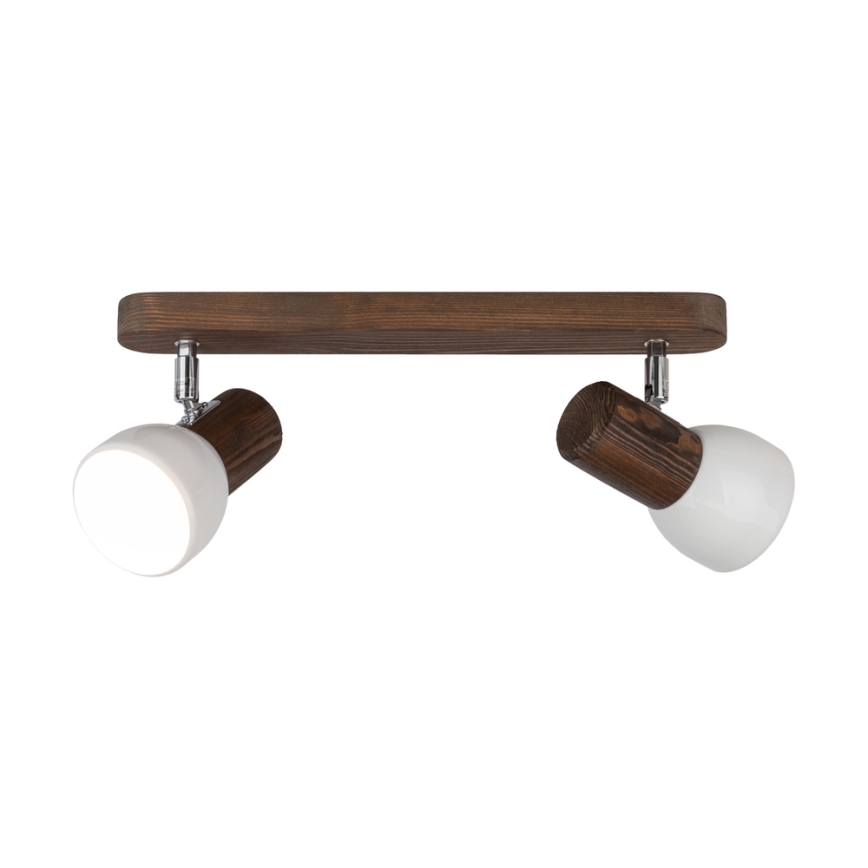 Ceiling spotlight NEL 2xE27/15W/230V pine - FSC certified