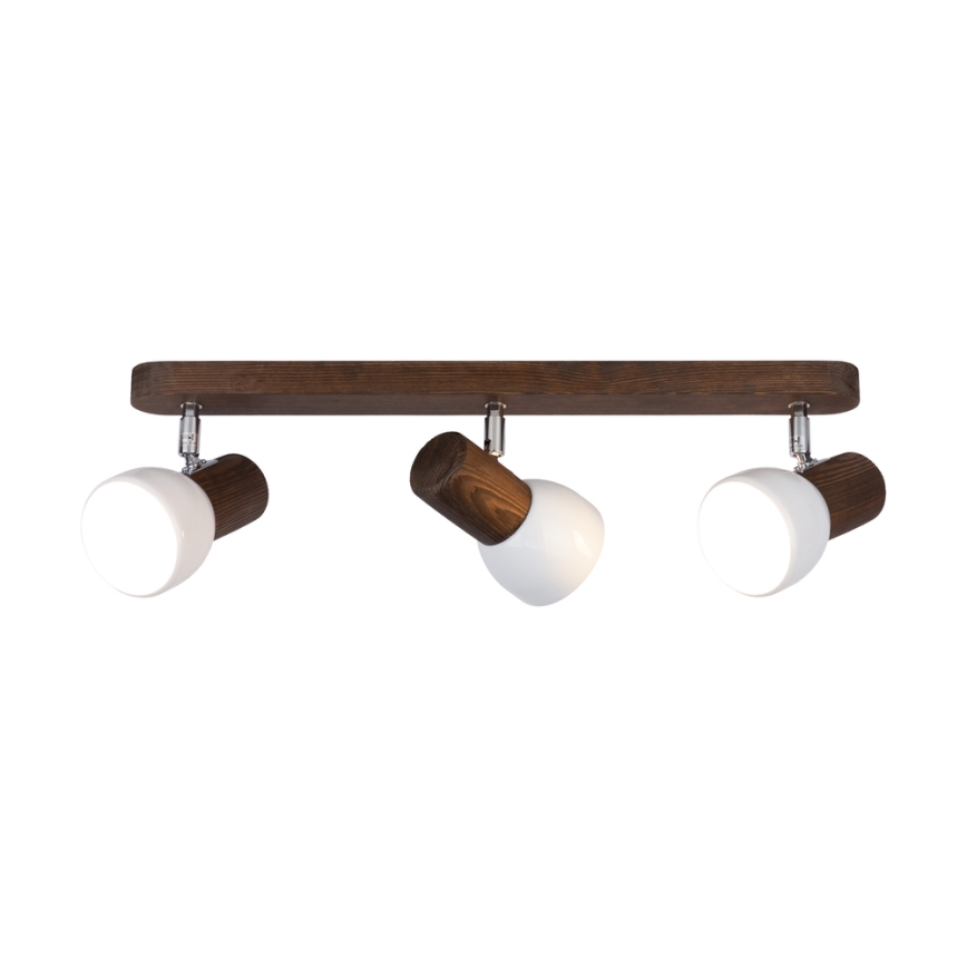 Ceiling spotlight NEL 3xE27/15W/230V pine